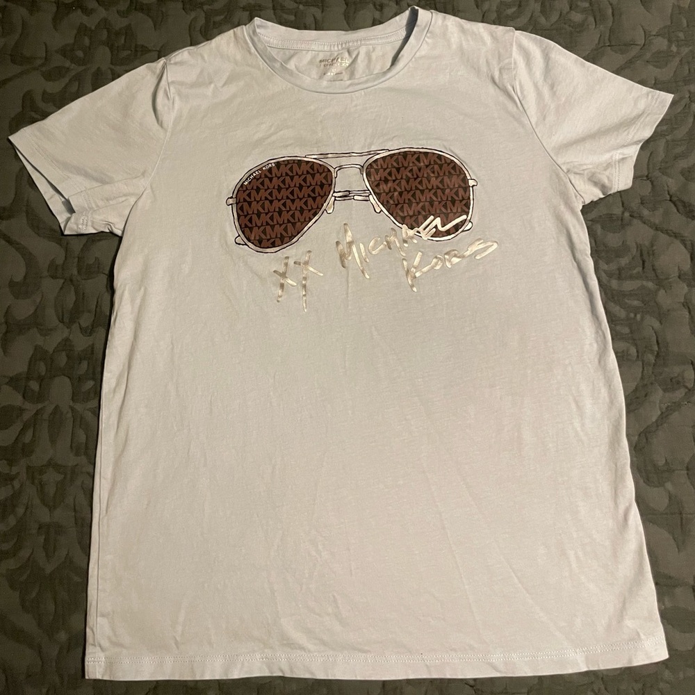 MICHAEL KORS XS T-SHIRT | LIGHT BLUE | LIGHTLY USED